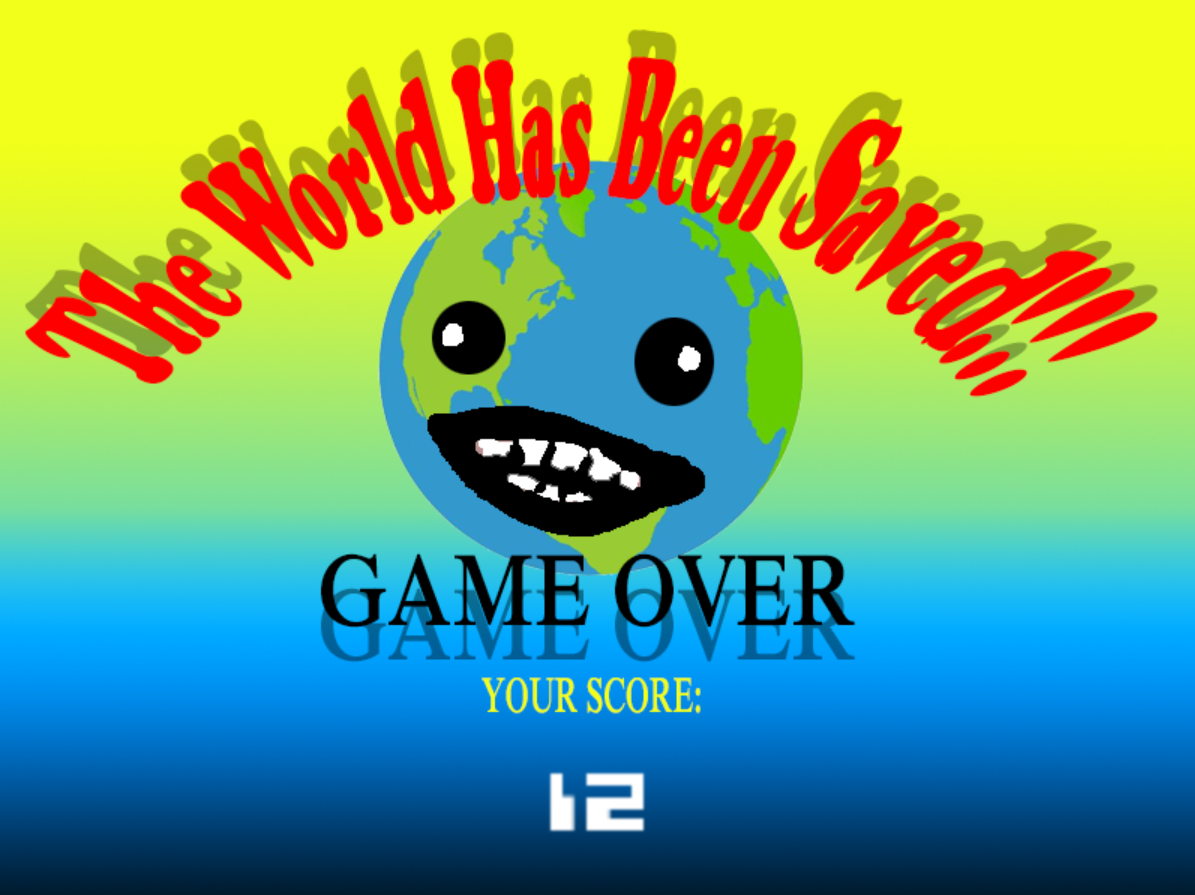 Unwavering Evil game over screen